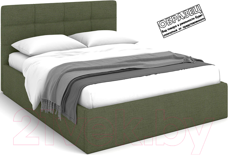 Каркас кровати Rivalli Валери Лайт 140x200 (Gamma Olive) - фото
