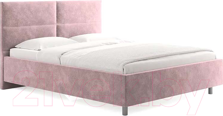 Каркас кровати Сонум Omega 200x200 (микровелюр лиловый) - фото