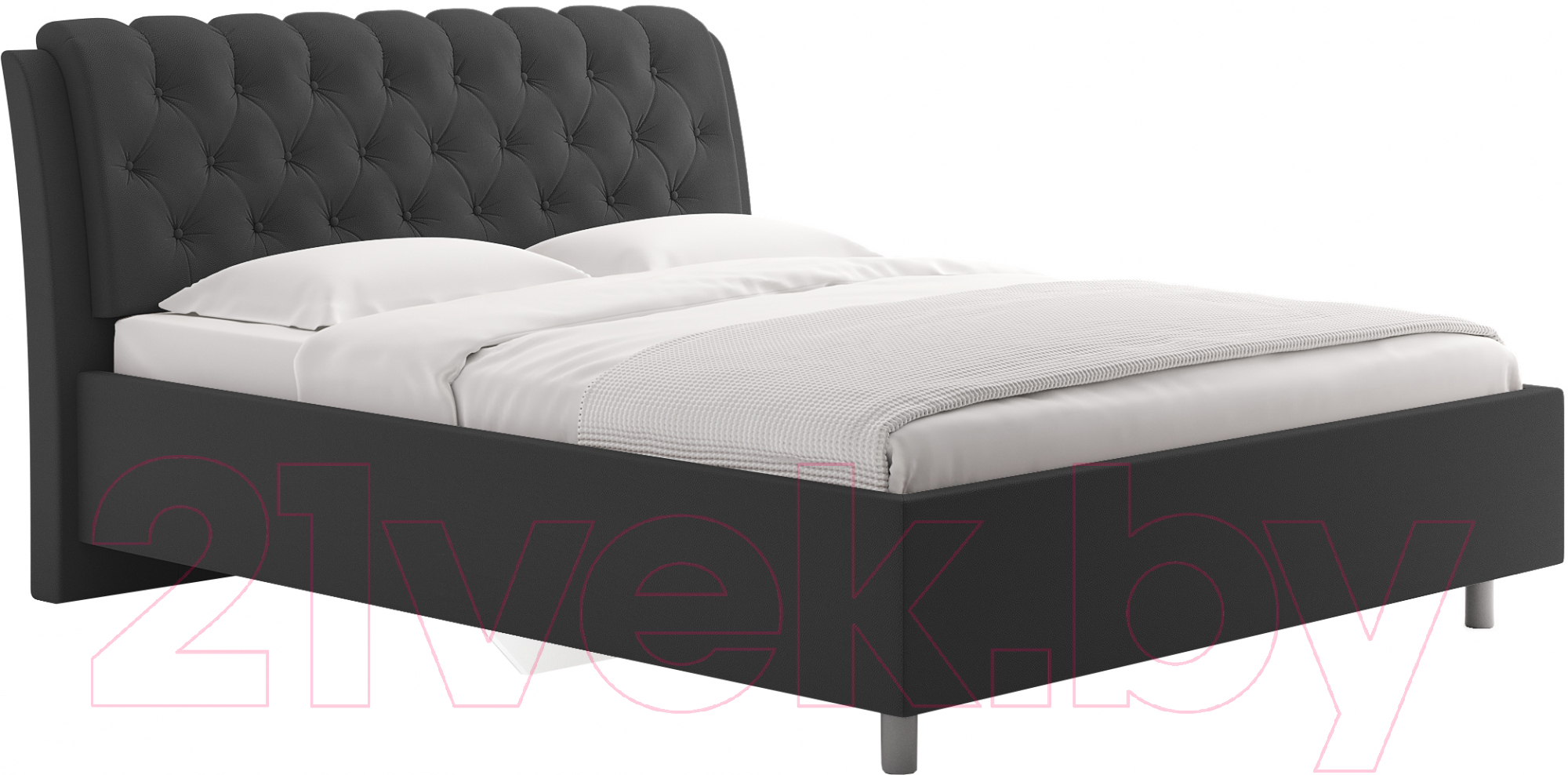 Каркас кровати Сонум Olivia 180x200 (экокожа графит) - фото