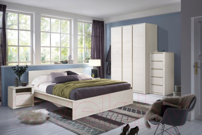 Двуспальная кровать Рэйгрупп РГK 175.4x79.9x204.2 / РГК BR (дуб бордолайт)