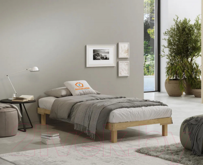 Односпальная кровать Домаклево Канапе 90x200 (береза)