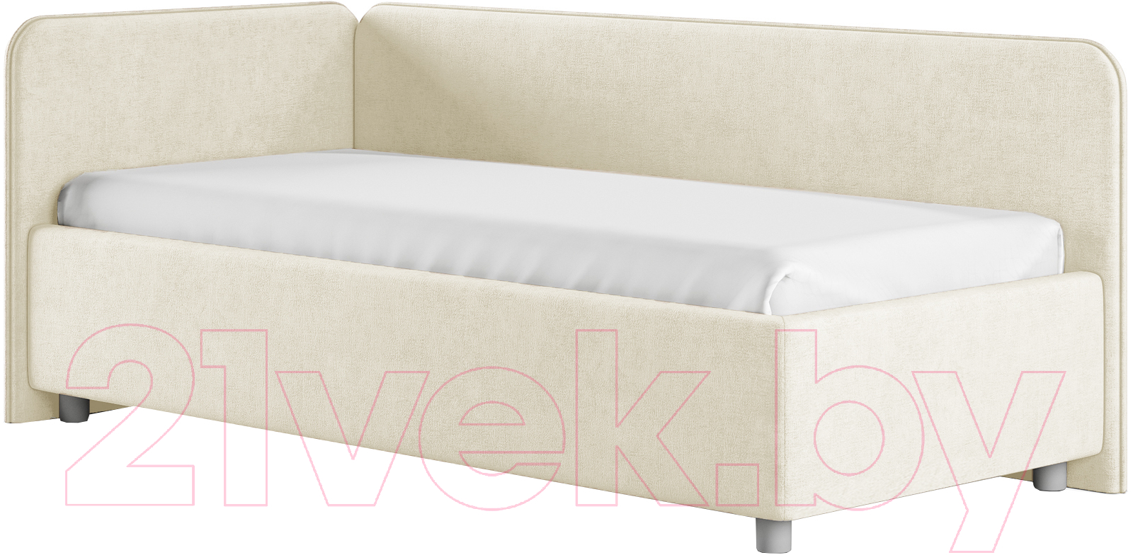 Каркас кровати Сонум Capri L 90x200 (микровелюр бежевый) - фото