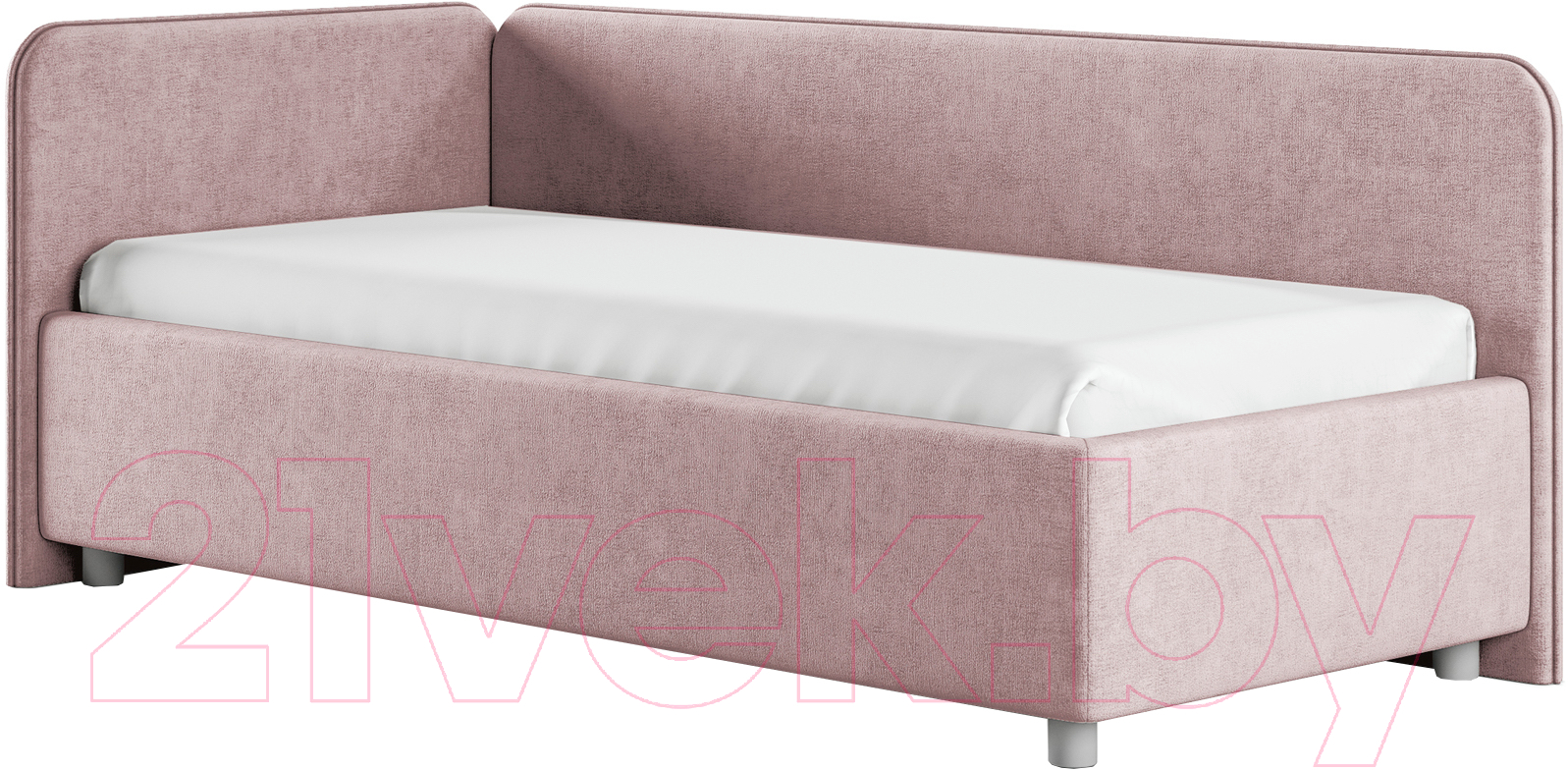 Каркас кровати Сонум Capri L 90x200 (микровелюр лиловый) - фото