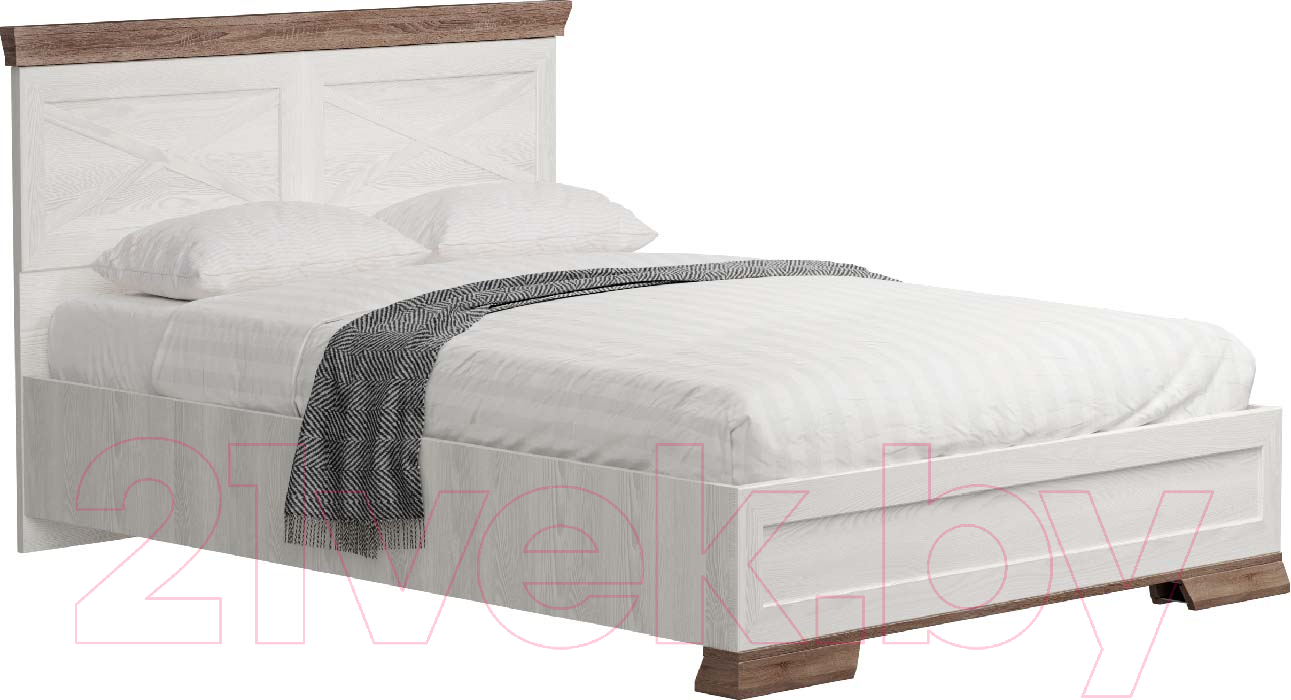 Каркас кровати Black Red White Marselle LOZ160x200 с подъемным механизмом (ясень снежный/дуб сонома темный) - фото