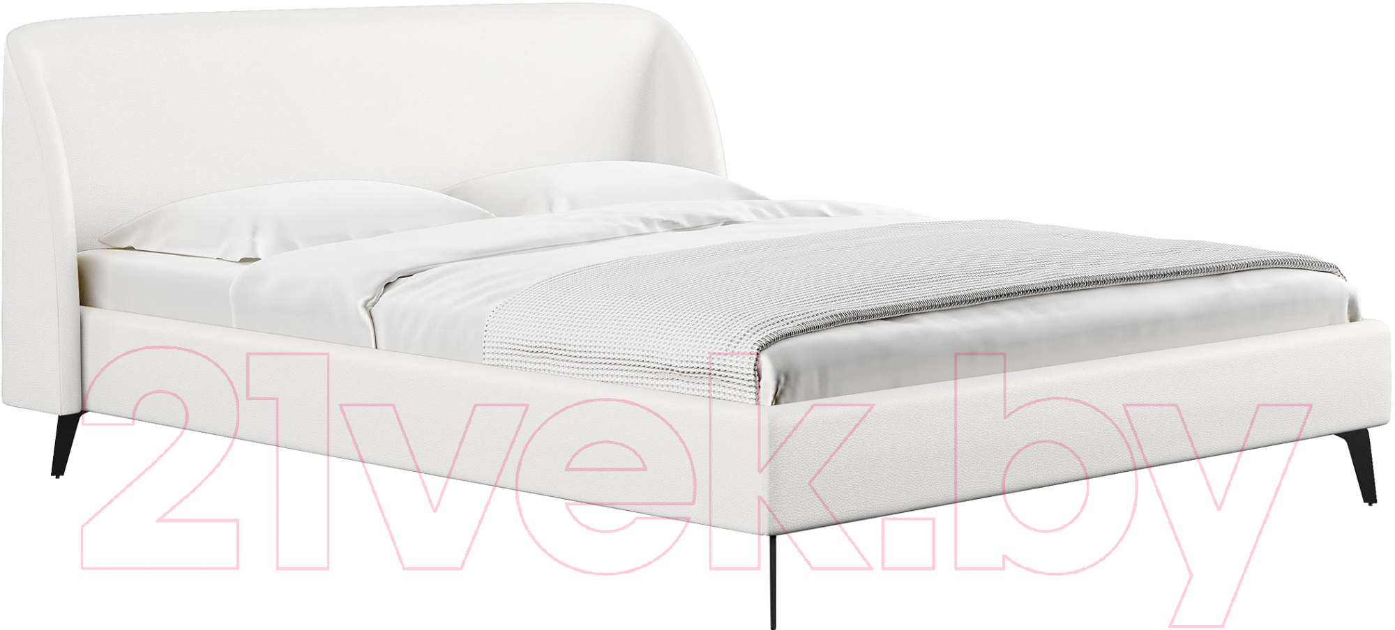 Каркас кровати Сонум Rosa 160x200 (экокожа белый) - фото