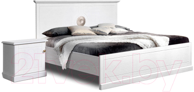 Двуспальная кровать Гомельдрев Виола ГМ 8824 160x200 Дуб (бьянко) - фото