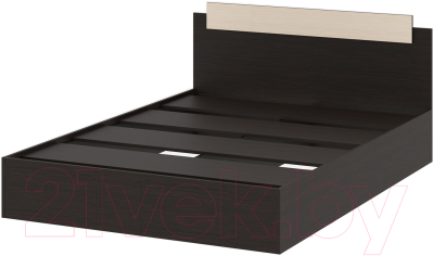 Полуторная кровать Памир София 1400 (венге/дуб белфорт) - фото