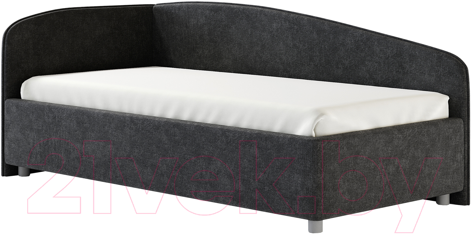 Каркас кровати Сонум Paola L 90x200 (микровелюр серый) - фото