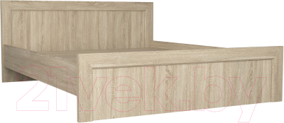 Двуспальная кровать Евва Турин ТР-1600мп/S (дуб сонома) - фото