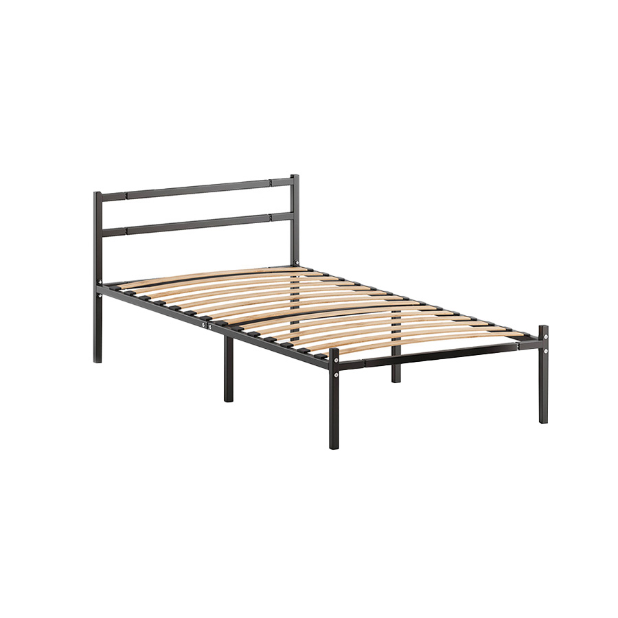 Односпальная кровать Домаклево Лофт Компакт 90x190 (черный) - фото