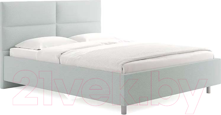 Каркас кровати Сонум Omega 200x200 (тедди пепельный) - фото