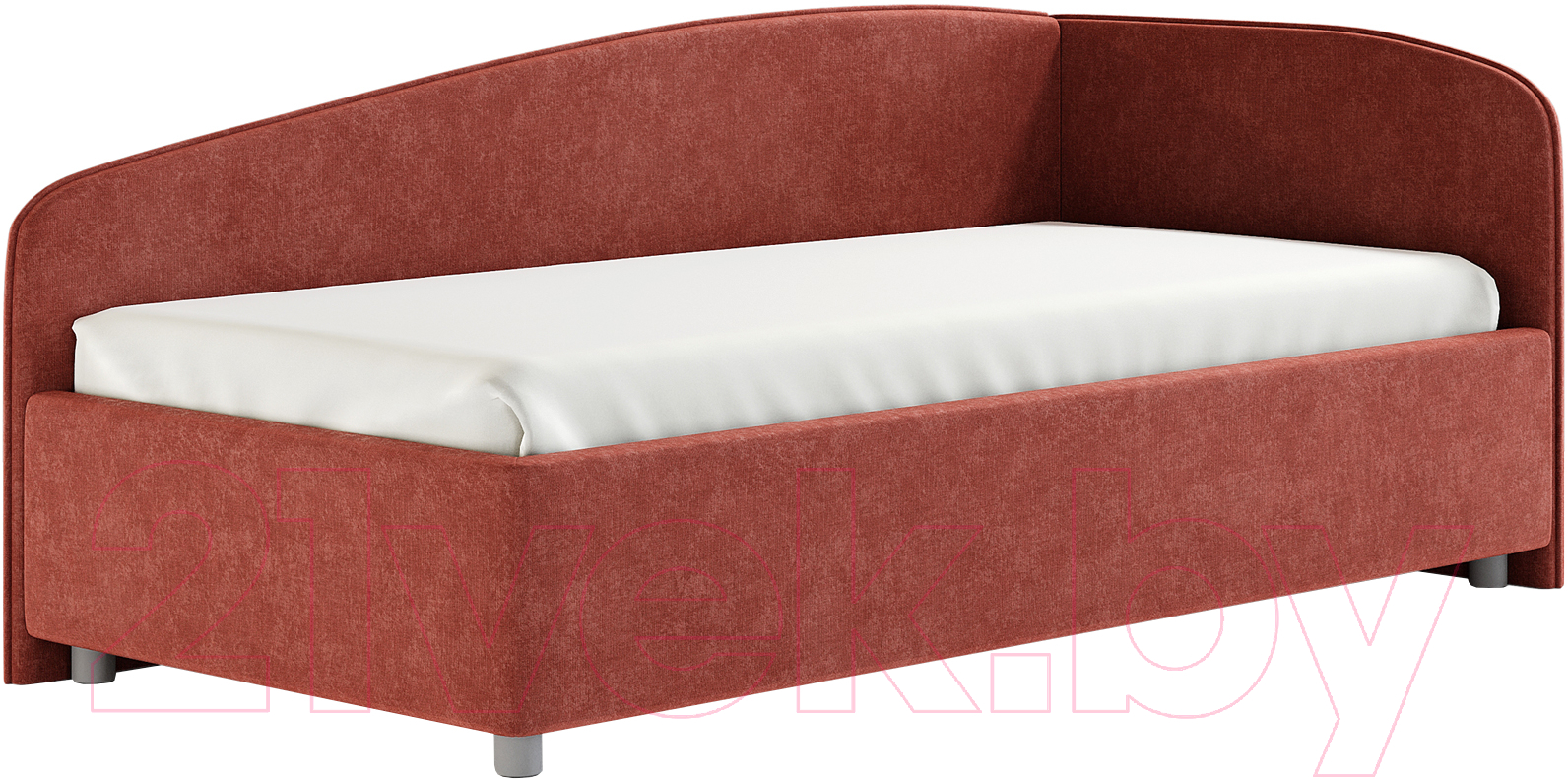 Каркас кровати Сонум Paola R 90x200 (микровелюр терракотовый) - фото