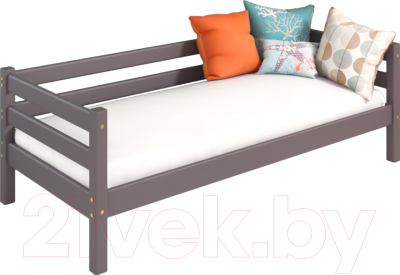 Кровать-тахта Мебельград Соня вариант 2 (массив сосны лаванда) - фото