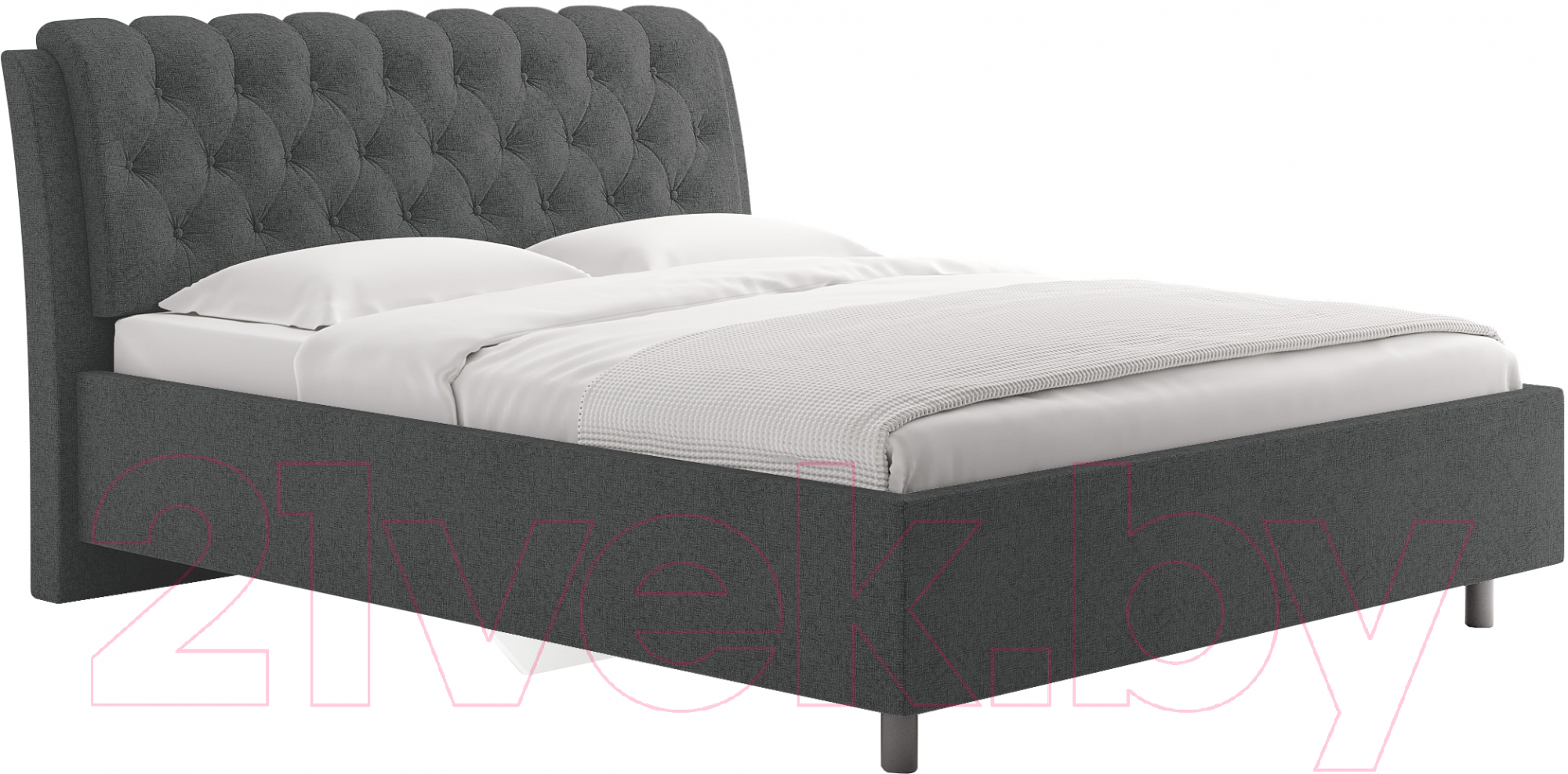 Каркас кровати Сонум Olivia 90x200 (кашемир серый) - фото