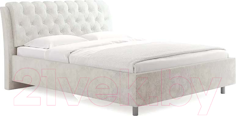 Каркас кровати Сонум Olivia 200x200 (бентли белый) - фото