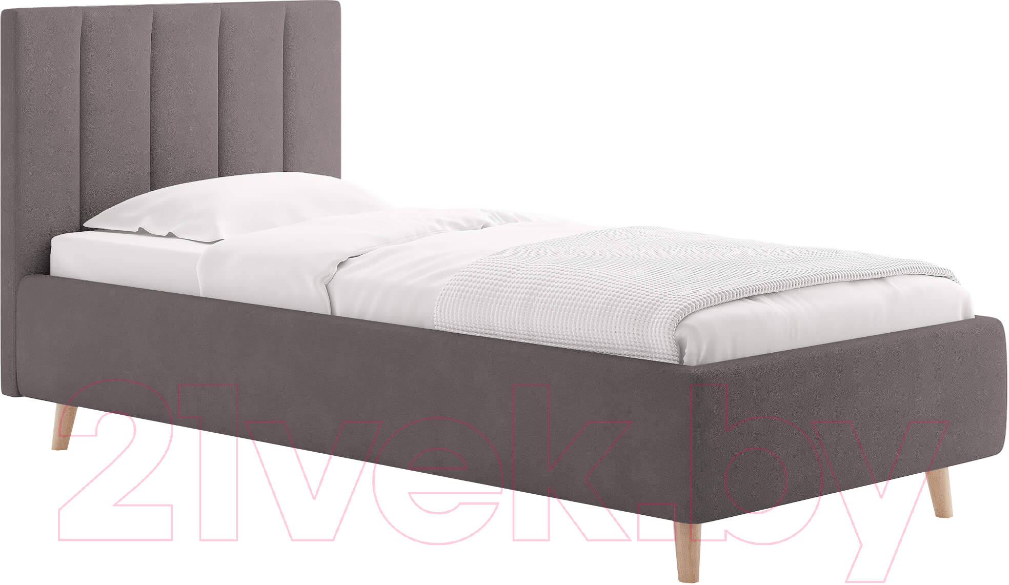 Каркас кровати Сонум Alma 90x200 (замша какао) - фото