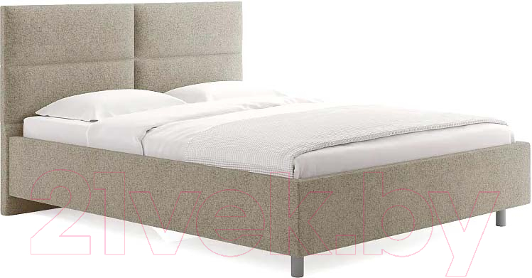 Каркас кровати Сонум Omega 200x200 (кашемир бежевый) - фото