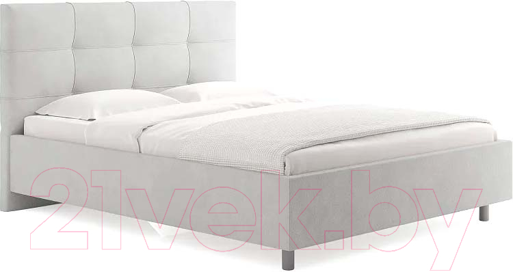 Каркас кровати Сонум Caprice 200x200 (замша пепельный) - фото