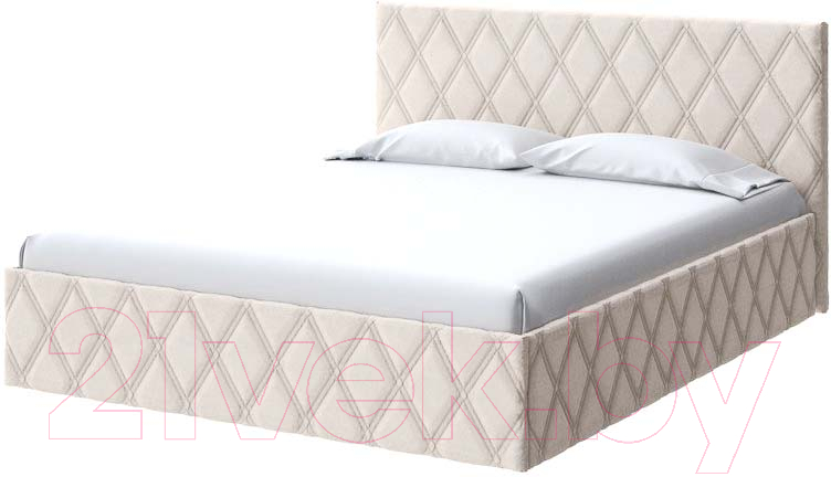 Каркас кровати Proson Fresco Тетра 200x200 (молочный) - фото