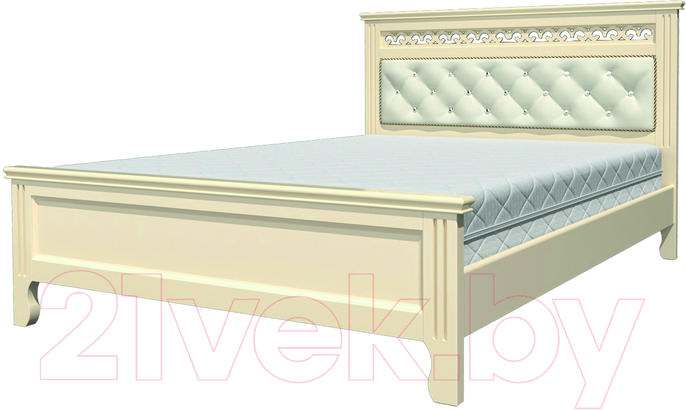 Каркас кровати Bravo Мебель Грация 160x200 (слоновая кость) - фото