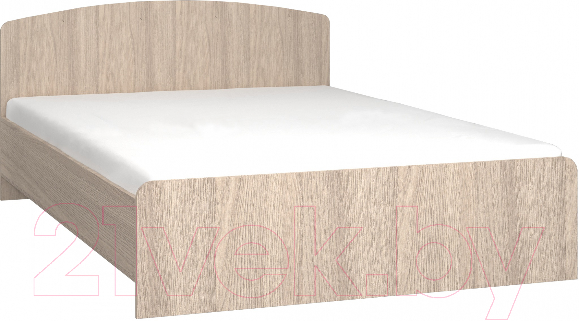 Полуторная кровать Премиум 120x200 (шимо светлый) - фото