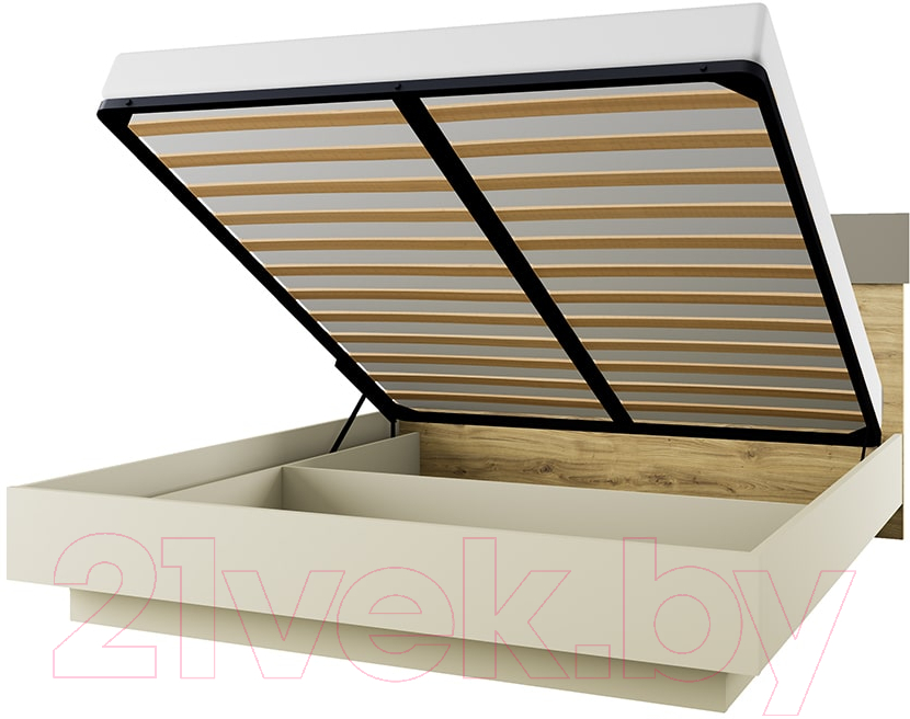 Двуспальная кровать Anrex Modern 180 ПМ (персидский жемчуг/наввара) - фото