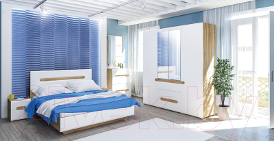 Полуторная кровать Мебель-Неман Леонардо МН-026-10-140