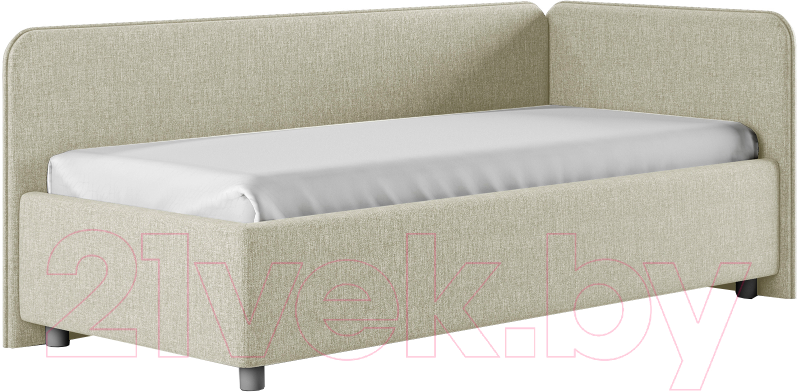 Каркас кровати Сонум Capri R 90x200 (кашемир бежевый) - фото