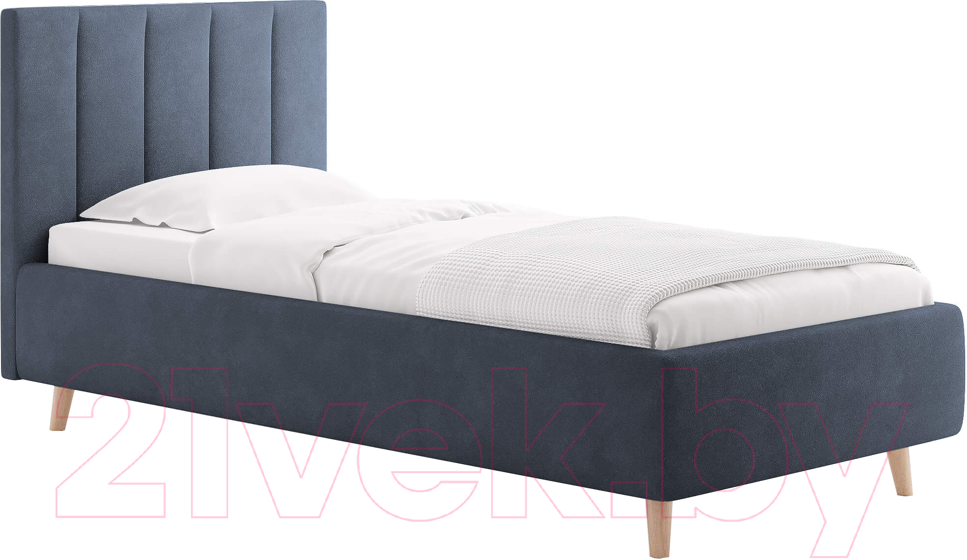 Каркас кровати Сонум Alma 90x200 (замша синий) - фото