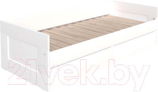 Кровать-тахта Mio Tesoro Сириус раздвижная 80x200 2.02.08.460.1 (белый) - фото