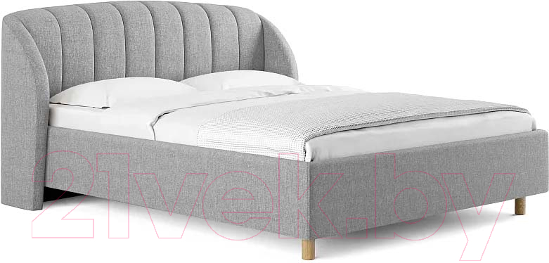 Каркас кровати Сонум Valencia 200x200 (кашемир светло-серый) - фото