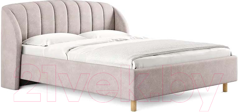 Каркас кровати Сонум Valencia 200x200 (эвита латте) - фото