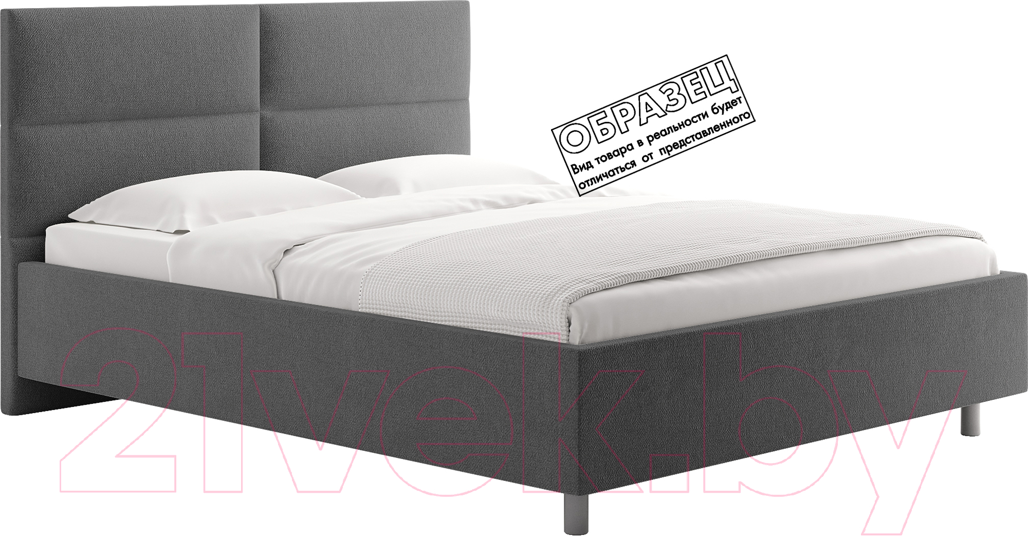 Каркас кровати Сонум Omega 90x200 (рогожка графит) - фото