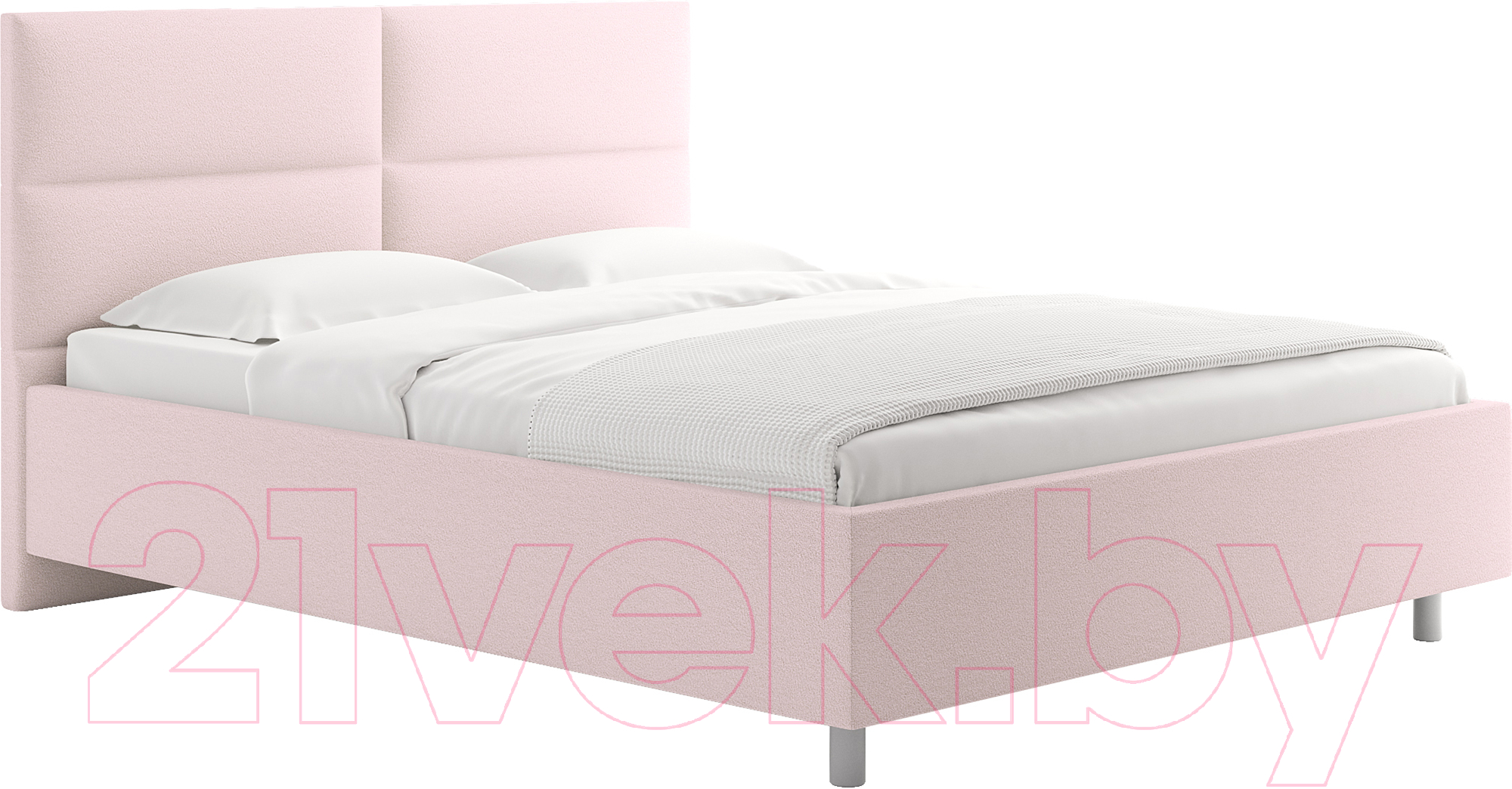 Каркас кровати Сонум Omega 160x200 (тедди розовый) - фото