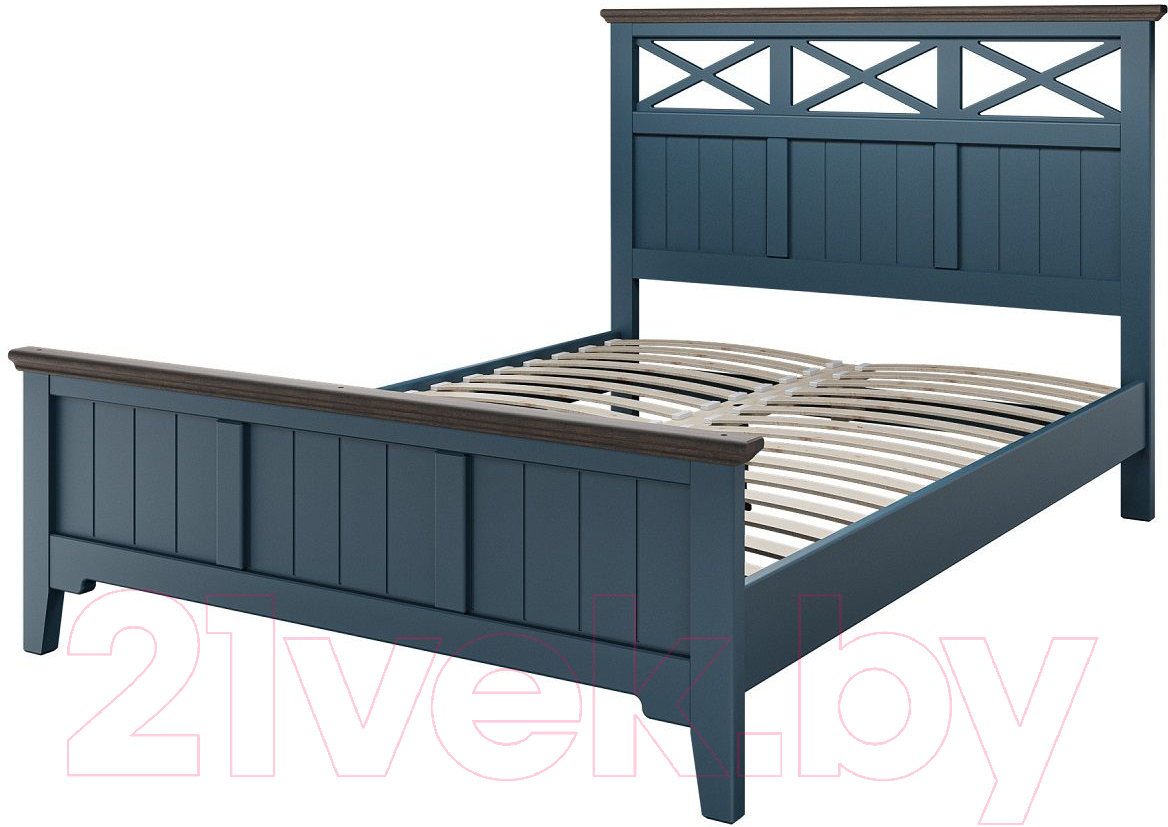 Каркас кровати Bravo Мебель Грация 5 160x200 (сапфировый) - фото