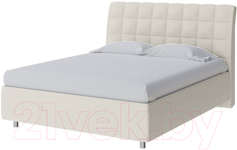 Каркас кровати Proson Volumo Savana Milk 120x200 (молочный) - фото