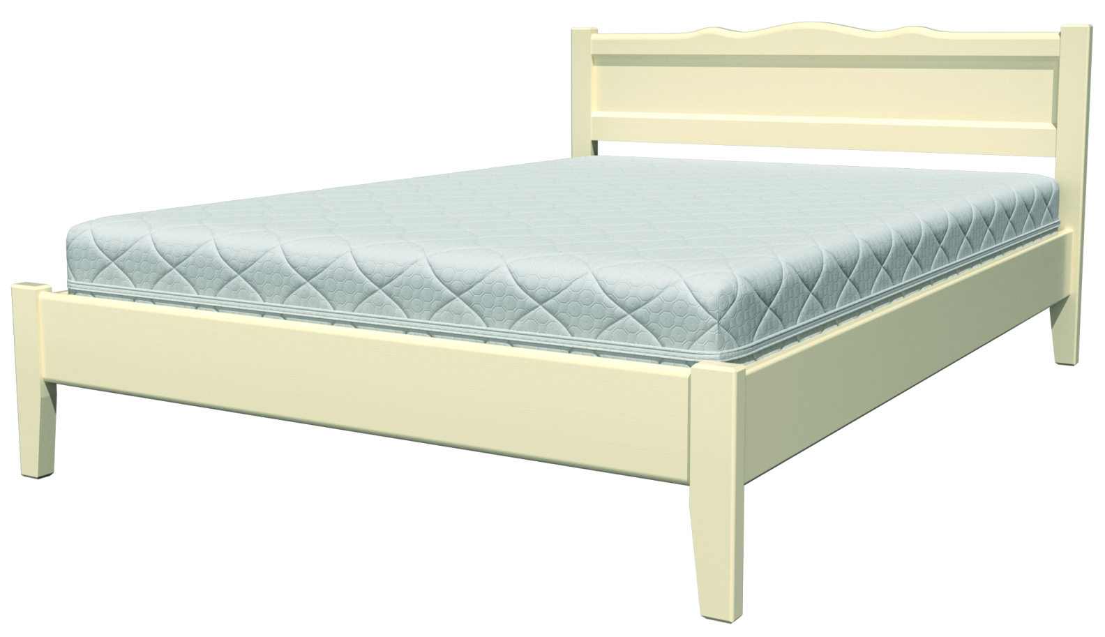 Каркас кровати Bravo Мебель Карина 7 160x200 (слоновая кость) - фото