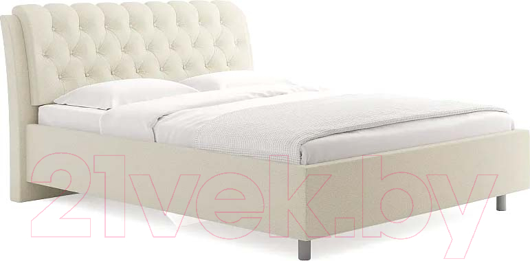 Каркас кровати Сонум Olivia 200x200 (тедди песочный) - фото