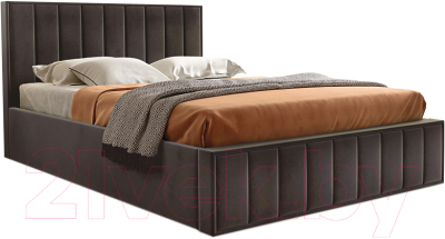 Каркас кровати Мебельград Вена Стандарт 180x200 (мора темно-коричневый) - фото