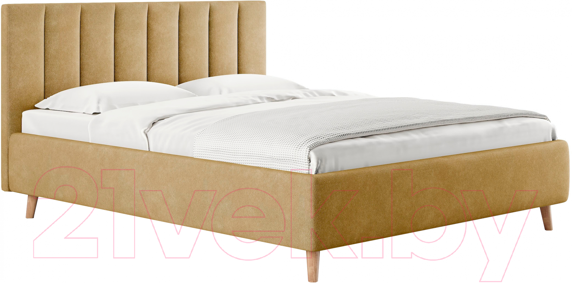 Каркас кровати Сонум Alma 200x200 (эвита горчичный) - фото