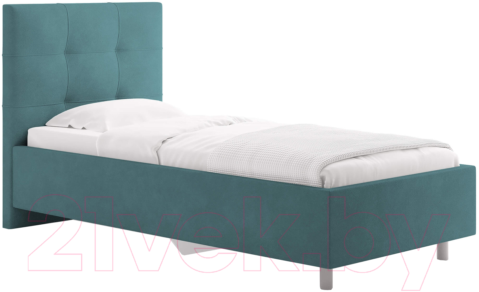Каркас кровати Сонум Caprice 90x200 (замша изумрудный) - фото