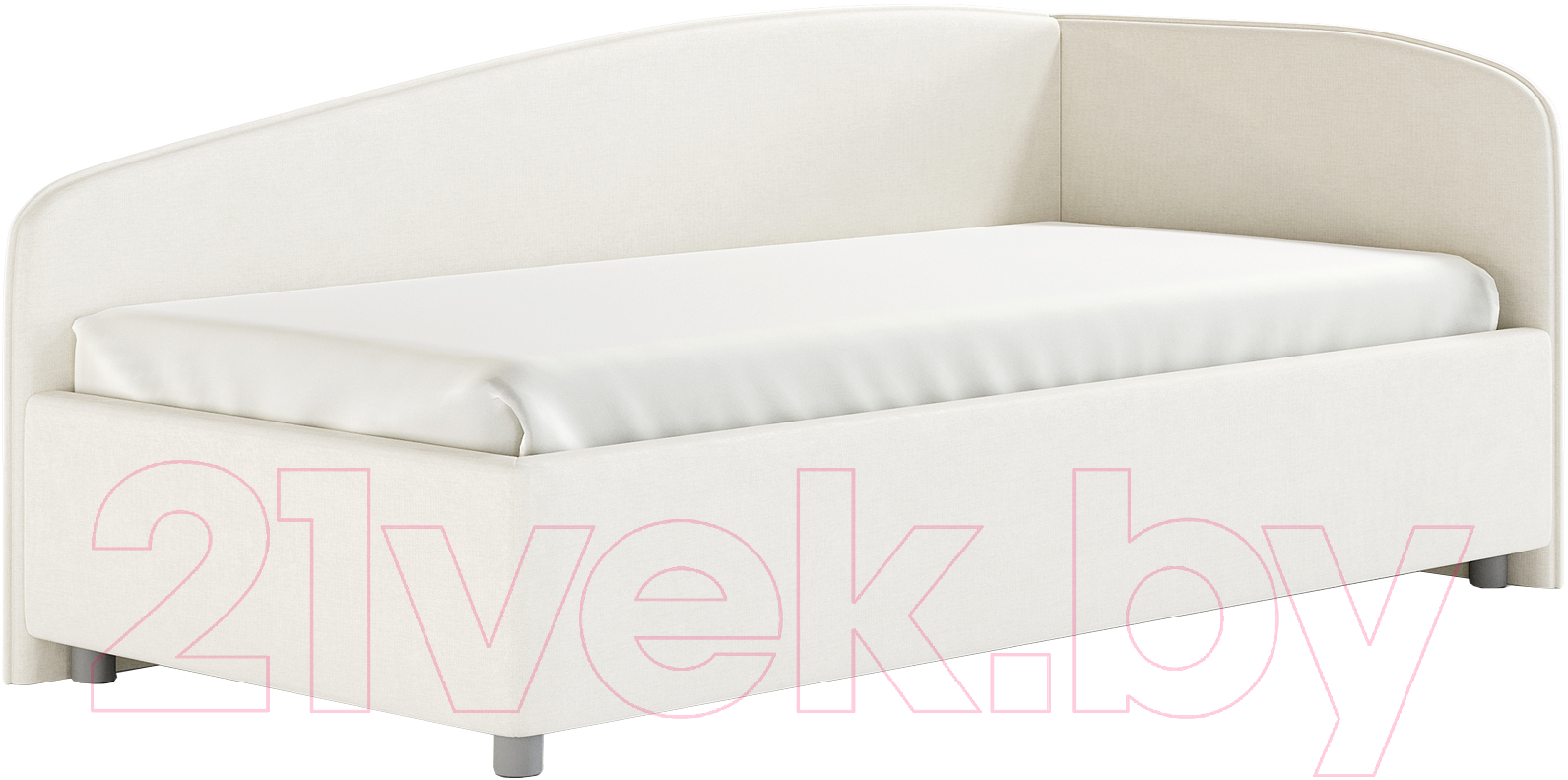 Каркас кровати Сонум Paola R 90x200 (микровелюр белый) - фото