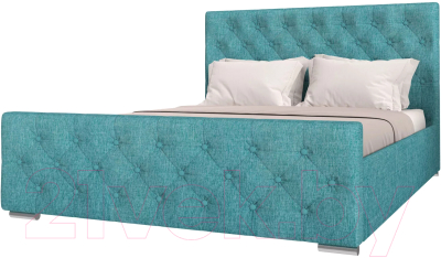 Каркас кровати НК Мебель Интеро 140x200 / 72306840 (рогожка мята) - фото