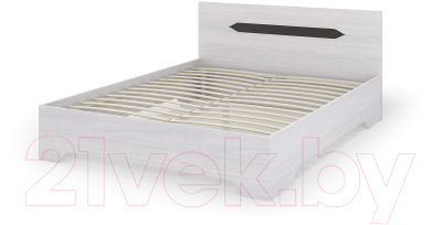 Полуторная кровать Стендмебель Валенсия КР-011 140x200 (ясень анкор)