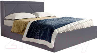 Каркас кровати Мебельград Сиеста Стандарт 180x200 (альба темно-серый) - фото