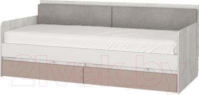 Кровать-тахта Аквилон Зефир №900.4 (дуб эльза/мокко)