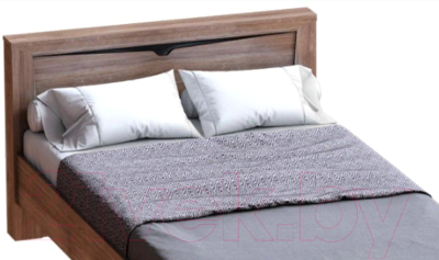 Каркас кровати Мебельград Соренто 140x200 (дуб стирлинг/кофе структурный матовый)