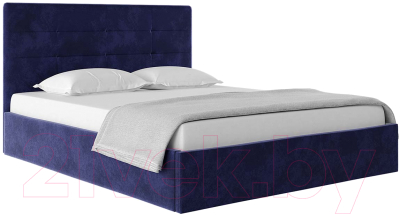 Каркас кровати НК Мебель Соната 160x200 / 72305118 (велюр индиго) - фото