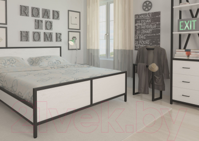 Двуспальная кровать Millwood Neo Loft КМ-2.6 Л