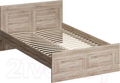 Полуторная кровать Mio Tesoro Сириус 140x200 2.02.04.190.3 (сонома) - фото